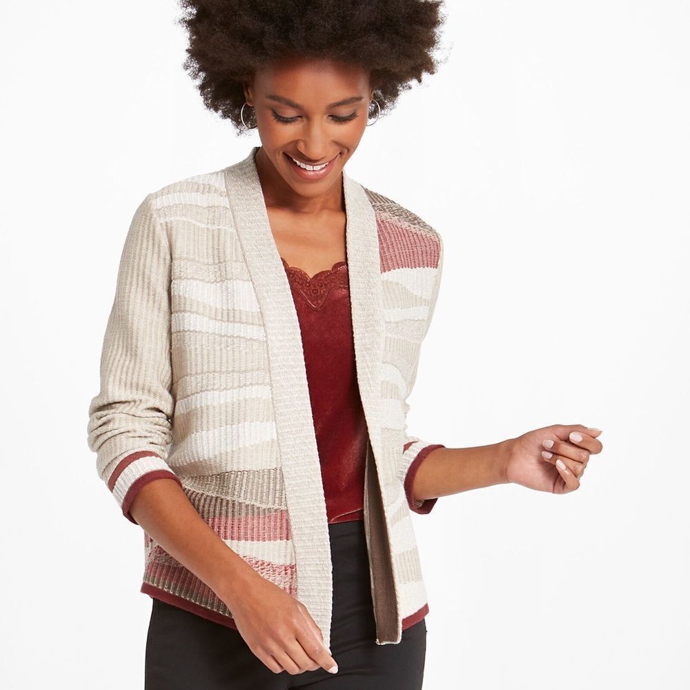 NIC + ZOE Woman’s FALL AIR CARDIGAN Size: Large